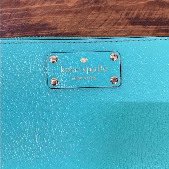 Kate Spade Aqua Leather Wallet - Picture 3 of 16